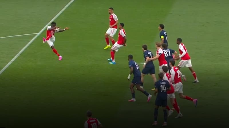 C1 : La Main de Saka, un Coup Psychologique Majeur pour le PSG face à Arsenal !