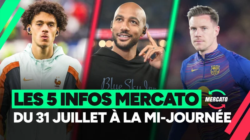 Mercato Flash : Akliouche au PSG, Nzonzi et Ter Stegen, quels impacts sur les cotes ?
